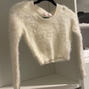 Off white fury Crop top sweater.